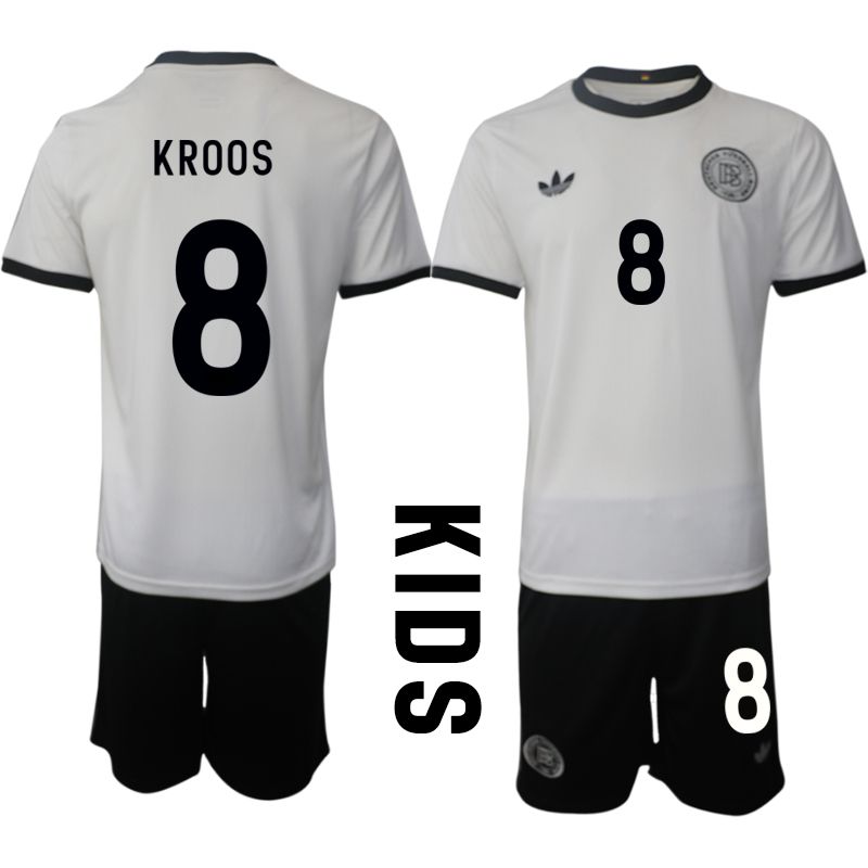 Youth 2025-2026 Season Germany home white 8 Soccer Jersey